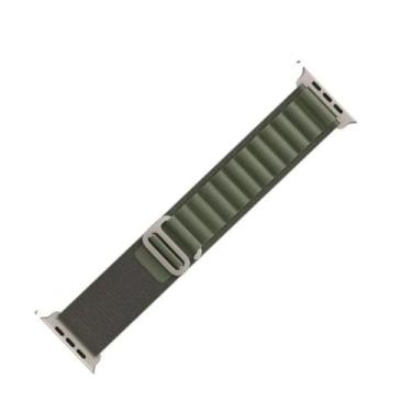 Imagem de pulseiras cinzas compatíveis com smartwatch de 384041 mm