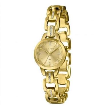 Imagem de Relogio lince feminino mini analógico lrgm067l25-c1kx dourado