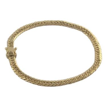 Imagem de Pulseira Grumet Grossa 4.7 Ouro 18k 750 Gaveta 21 Cm - JOIE JOAIS FINA