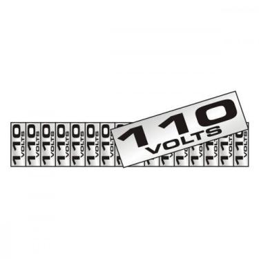 Imagem de Placa Sinalizacao Aluminio 01,5X3,5 ''110V'' Com 16 Pecas 100Co - SINA