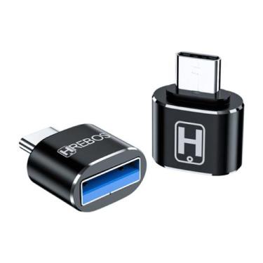 Imagem de Adaptador Otg Tipo-c Usb 3.0 Compatível Samsung S24 S23 S22 S21 - Hreb