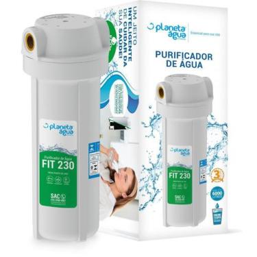 Imagem de Filtro Purificador de Água FIT230 9.3/4 Branco Rosca 1/2 Planeta Água 