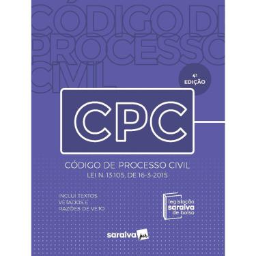 Imagem de Livro - Código de Processo Civil - Legislação Saraiva de Bolso - 4ª edição 2022
