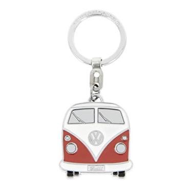 Imagem de BRISA VW Collection – Chaveiro Volkswagen Bus T1 em relevo em lata para presente, Laranja, tamanho nico
