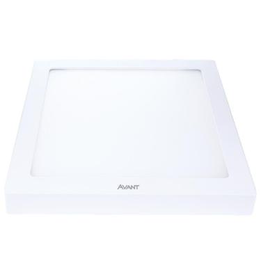 Imagem de Kit 10 Painel LED Plafon Sobrepor Leve 24W Quad Branco Frio