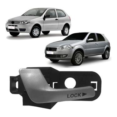 Imagem de Maçaneta Interna Porta Dianteira Strada 2005 em Diante,palio 2004 a 2017 e Palio Weekend 2004 em Diante Lado Esquerdo - Micro 