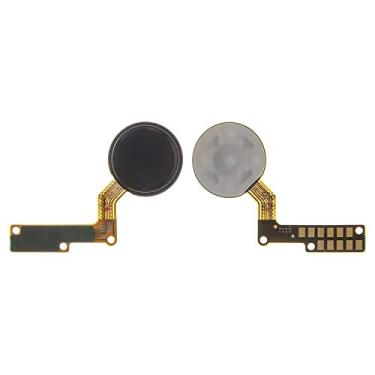 Imagem de Peças de reparo de cabo flexível compatíveis com LG K10 (2017) M250, K10 (2017) X400, (botão de menu, preto, com plástico)