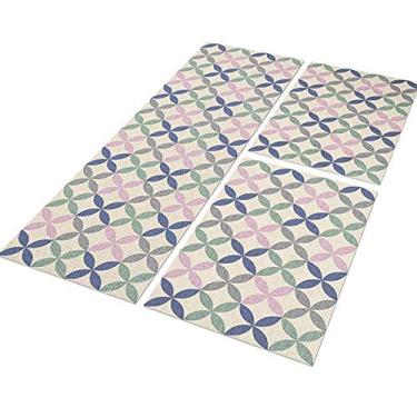 Imagem de Tapete Passadeira Cozinha Stars Bg 120x40 + 2 Capachos 60x40