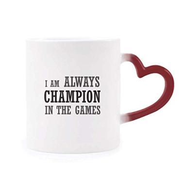 Imagem de Caneca sensível ao calor I Am Always Best One In The Games Caneca vermelha que muda de cor