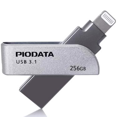 Imagem de PioData iXflash 256 GB iPhone iPad Pen Drive USB 3.1 certificado Apple MFi conector Lightning expansão de memória de armazenamento externo para dispositivos iOS/Windows/Mac