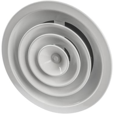 Imagem de Repa Market Difusor de teto redondo de alumínio de 20 cm - fornecimento industrial ou ventilação de exaustão - fluxo de ar vertical, horizontal - cobertura de duto de ar condicionado HVAC para casa,