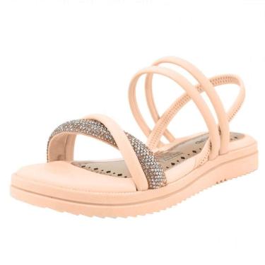 Imagem de Sandália Infantil Menina Conforto com Tira Strass Pink Cats