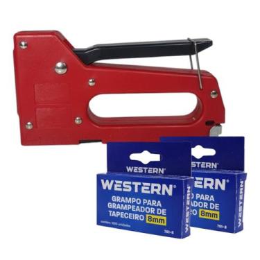 Imagem de Grampeador Tapeceiro P/ Estofamento Tapeçaria E Forro - Western