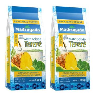 Imagem de 2 Erva Mate Tereré MADRUGADA ABACAXI E MENTA composta 500g