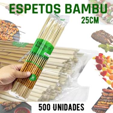 Imagem de Espeto de Bambu Para Churrasco, Doces, festa 25cm 500 unid - TALGE