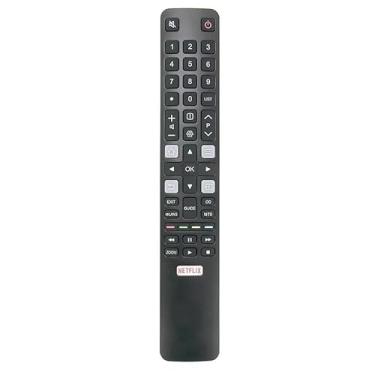 Imagem de XINFUTE Substituição RC802N YLI2 compatível com controle remoto TCL HITACHI RCA LCD LED Smart TV