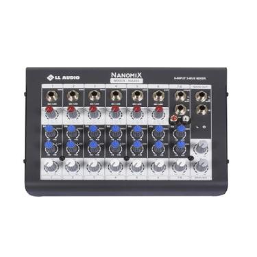 Imagem de Mesa de Som LL Nanomix NA802 8 canais - Ll Audio