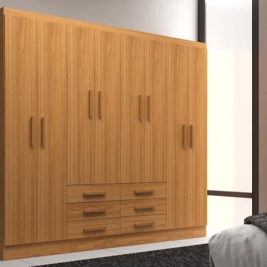 Imagem de Móveis para Quarto Guarda-Roupa 8 Portas Paris Cinnamomo