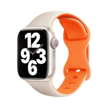 Imagem de Pulseira De Silicone De 45mm 44mm 40mm 41mm 49mm 38mm 42mm Para Apple 