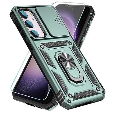 Imagem de SunStory Capa Para Samsung Galaxy S23 Com Protetor De Tela E Suporte Deslizante Câmera, [Não Plus Ou Plus] [Nível Militar] Proteção 5G (6.1", 2023) (Verde Menta)