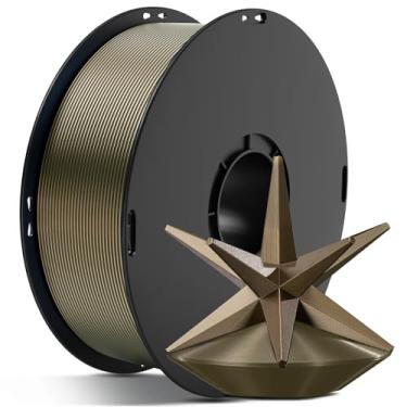 Imagem de ANYCUBIC Filamento De Seda, Metálico Brilhante E Antientupimento Para Impressora 3D, 1,75 Mm Precisão Dimensional +/- 0,02 Mm, Carretel 1 Kg (2,2 Lbs), Metal Champanhe