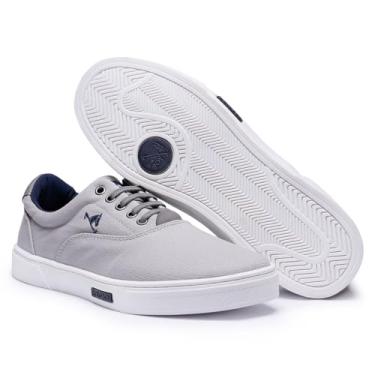 Imagem de Tênis Sapatênis Masculino Casual Polo Joy Confortavel Leve (Cinza, BR, Adulto, Numérico, 44)