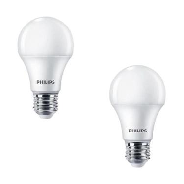 Imagem de 2 Lâmpadas Led Bulbo 9w 4000k Philips Neutro A60 806Lm