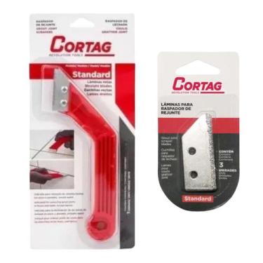 Imagem de Raspador Rejunte C/ 5 Lâminas Diamantadas Standard Cortag