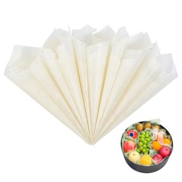 Imagem de BENECREAT 152 folhas de papel de embrulho de flores bege, papel de embrulho de algodão, buquê floral impermeável para sacos de presente, caixas de presente, embalagem de buquê, chá de bebê, projeto de