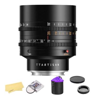 Imagem de Lente Bokeh Cine Criativa de Quadro Completo TTARTISAN 50mm T2.1 para Câmeras de Montagem em L Modos Bokeh Duplos Multi-Montagem, Abertura Declicked para Cinematográfico