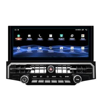 Imagem de (6+128) Estéreo de rádio automotivo de 12,3 polegadas para Toyota 4Runner 2010-2023 Android Navegação GPS IPS compatível com Carplay sem fio e Android Auto WiFi DSP 4G Audio Multimedia Player unidade