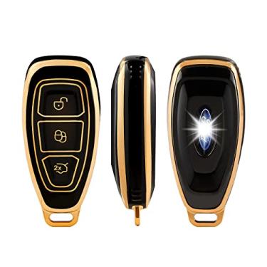 Imagem de Nova capa para chave inteligente de carro TPU para Ford Focus 3 4 ST Mondeo MK3 MK4 Fiesta Fusion Kuga Ecosport Protect Fob Acessórios