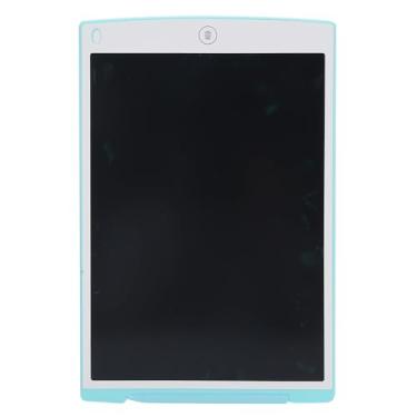 Imagem de Bloco de escrita manual LCD de 12 polegadas para desenho eletrônico com caneta proteção para os olhos sem tela brilhante para crianças crianças pintura de graffiti e aritmética (Azul (com chave de