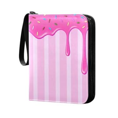 Imagem de Wassud 4 bolsos para fichário de cartas colecionáveis com gotas e granulados, comporta 400 cartões padrão à prova d'água TCG CCG MTG álbum presentes para colecionadores, meninos e meninas