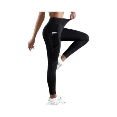 Imagem de Leggings De Yoga Femininas De Cintura Alta Com Controle De Barriga E B