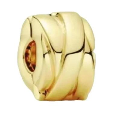 Imagem de Pulseira De Charms Feminina Em Prata 925 Banho De Ouro Com Coelho, Cru