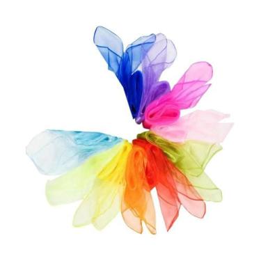 Imagem de Novos Lenços De Dança De Seda Quadrados Estilo Mágico 10pcs/12pcs Aces