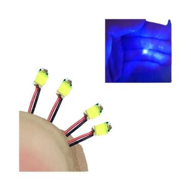 Imagem de Fio LED SMD Vermelho E Preto 40 Peças HO N OO Escala Pré-soldado Micro