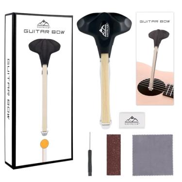 Imagem de EASTROCK Arco de guitarra, arco Picasso 2 em 1, cria sons de violoncelo e violino, ferramentas de cordas de dupla finalidade, kit de arco de guitarra para iniciantes e músicos profissionais, presente
