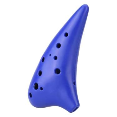 Imagem de ocarina 12 furos alto ocarina verde ocarina flauta de plástico ecológico adequado para adultos iniciantes e crianças instrumento de tocar fácil de aprender adultos crianças iniciantes