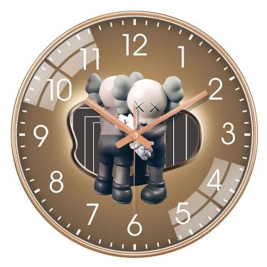 Imagem de Relógio de parede Bear Silent Quartz Movement 30 cm de vidro+plástico