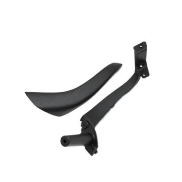 Imagem de Interior do carro frente traseira esquerda direita porta dentro puxar alça com tampa exterior painel guarnição Compatível com benz s classe w220 1998-2003(Black-Front Left)