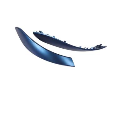 Imagem de Portas internas lidar com exterior puxar guarnição capa acessórios do carro Compatível com bmw 3 4 3gt série 2013-2018 f30 316d 318d 320d f31 320i 325d(Blue 2PCS)