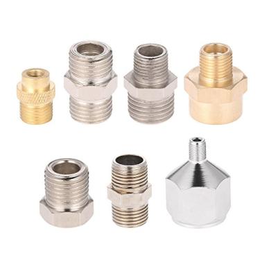 Imagem de Kit Profissional de 7 Adaptadores Conector para Compressor e Mangueira com Acoplamentos Macho Fêmea G1 8 1 4 BSP