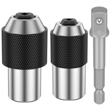 Imagem de Conjunto de 3 peças de soquete de torneira ajustável, ferramenta extratora de torneira de aço Cr Mo com garras ajustáveis para torneiras #6-1/5.1 cm, suporte de adaptadores de torneira com extrator de