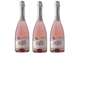 Imagem de Kit Espumante Saint Tropez Moscatel Rosé - 750ml 3 unidades