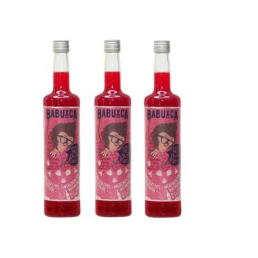Imagem de Kit Cachaça Babuxca Mel e Frutas Vermelhas 700ml 3 unidades