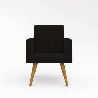 Imagem de 40 Poltronas Nina Corino Preto Escritorio Recepção Balaqui Preto