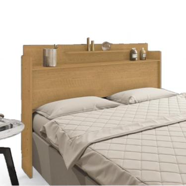 Imagem de Cabeceira Com 02 Prateleiras Casal Thayná Naturalle