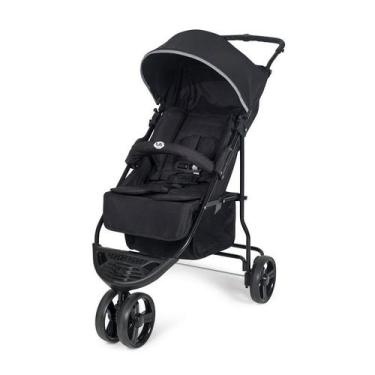 Imagem de Carrinho Horus  3 Rodas Berço Preto e Cinza Passeio Viagem Tutti Baby